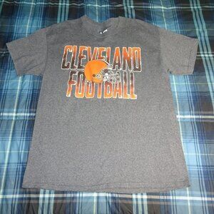 Gray Cleveland Browns Football T-Shirt Size Large